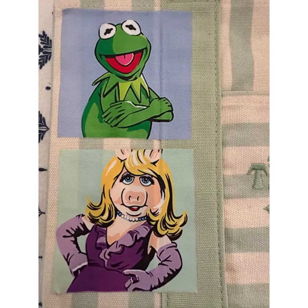 Disney Muppets Striped  Custom Made Trader Joes Mini Tote